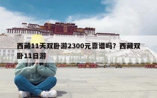 西藏11天双卧游2300元靠谱吗？西藏双卧11日游