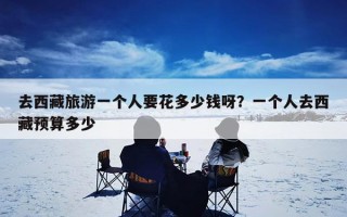 去西藏旅游一个人要花多少钱呀？一个人去西藏预算多少
