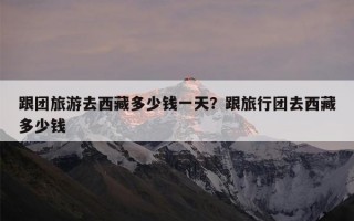 跟团旅游去西藏多少钱一天？跟旅行团去西藏多少钱