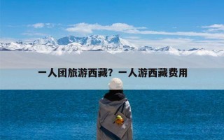 一人团旅游西藏？一人游西藏费用