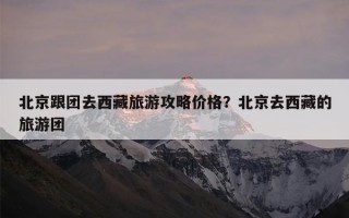 北京跟团去西藏旅游攻略价格？北京去西藏的旅游团