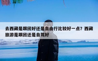 去西藏是跟团好还是自由行比较好一点？西藏旅游是跟团还是自驾好