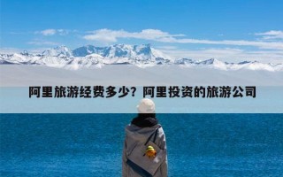 阿里旅游经费多少？阿里投资的旅游公司