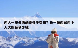 两人一车去西藏要多少费用？去一趟西藏两个人大概花多少钱