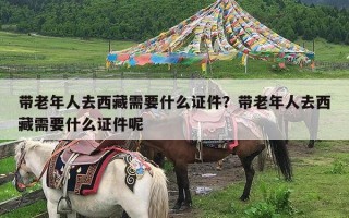 带老年人去西藏需要什么证件？带老年人去西藏需要什么证件呢
