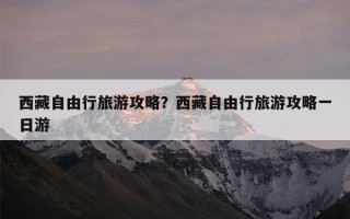 西藏自由行旅游攻略？西藏自由行旅游攻略一日游