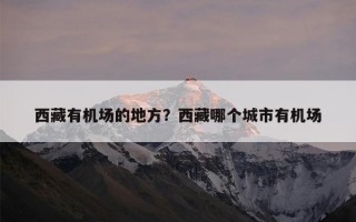 西藏有机场的地方？西藏哪个城市有机场