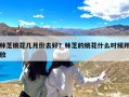 林芝桃花几月份去好？林芝的桃花什么时候开放