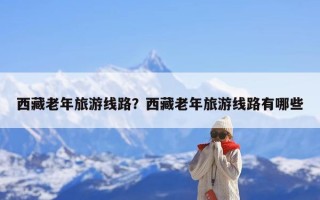 西藏老年旅游线路？西藏老年旅游线路有哪些
