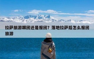 拉萨旅游跟团还是报团？落地拉萨后怎么报团旅游