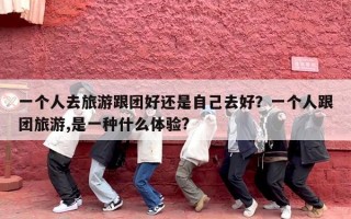 一个人去旅游跟团好还是自己去好？一个人跟团旅游,是一种什么体验?