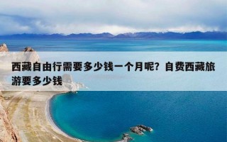西藏自由行需要多少钱一个月呢？自费西藏旅游要多少钱