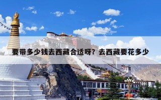 要带多少钱去西藏合适呀？去西藏要花多少