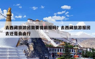 去西藏旅游团需要提前报吗？去西藏旅游报团去还是自由行