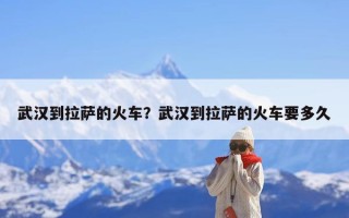 武汉到拉萨的火车？武汉到拉萨的火车要多久