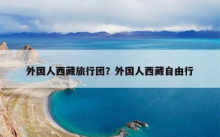外国人西藏旅行团？外国人西藏自由行