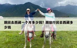 跟团去西藏一个月多少钱？跟旅行团去西藏多少钱