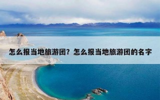 怎么报当地旅游团？怎么报当地旅游团的名字