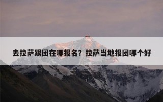 去拉萨跟团在哪报名？拉萨当地报团哪个好