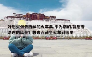 好想买张去西藏的火车票,不为别的,就想看沿途的风景？想去西藏坐火车到哪里