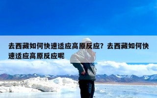 去西藏如何快速适应高原反应？去西藏如何快速适应高原反应呢