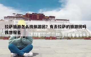 拉萨旅游怎么找旅游团？有去拉萨的旅游团吗我想报名