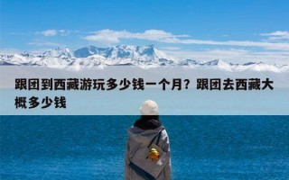 跟团到西藏游玩多少钱一个月？跟团去西藏大概多少钱