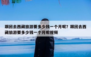 跟团去西藏旅游要多少钱一个月呢？跟团去西藏旅游要多少钱一个月呢视频