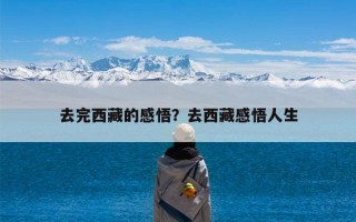 去完西藏的感悟？去西藏感悟人生