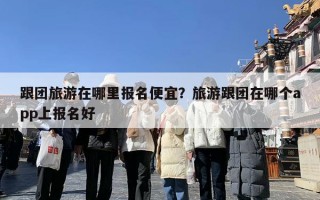 跟团旅游在哪里报名便宜？旅游跟团在哪个app上报名好