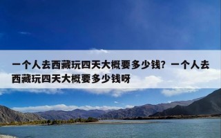 一个人去西藏玩四天大概要多少钱？一个人去西藏玩四天大概要多少钱呀
