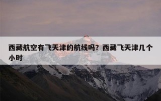 西藏航空有飞天津的航线吗？西藏飞天津几个小时