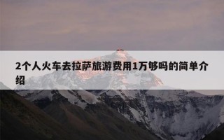 2个人火车去拉萨旅游费用1万够吗的简单介绍