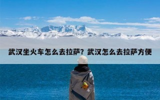 武汉坐火车怎么去拉萨？武汉怎么去拉萨方便