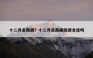 十二月去西藏？十二月去西藏旅游合适吗