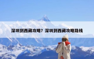 深圳到西藏攻略？深圳到西藏攻略路线