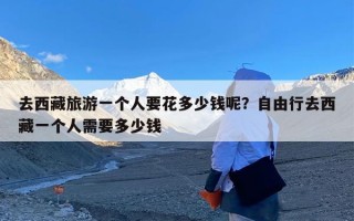 去西藏旅游一个人要花多少钱呢？自由行去西藏一个人需要多少钱