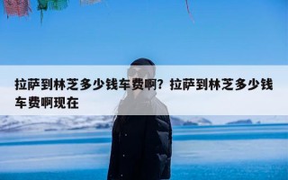 拉萨到林芝多少钱车费啊？拉萨到林芝多少钱车费啊现在