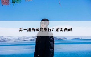 走一趟西藏的旅行？游走西藏