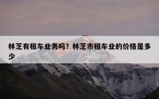林芝有租车业务吗？林芝市租车业的价格是多少