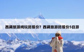 西藏旅游纯玩团报价？西藏旅游团报价5日游