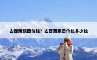 去西藏跟团价钱？去西藏跟团价钱多少钱