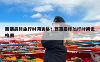 西藏最佳旅行时间表格？西藏最佳旅行时间表格图