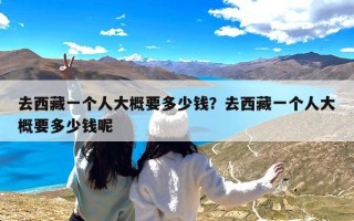 去西藏一个人大概要多少钱？去西藏一个人大概要多少钱呢