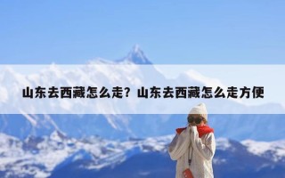 山东去西藏怎么走？山东去西藏怎么走方便