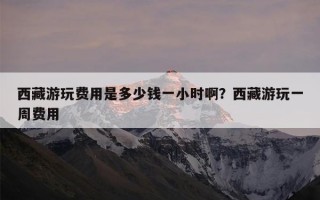 西藏游玩费用是多少钱一小时啊？西藏游玩一周费用