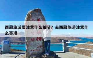 西藏旅游要注意什么细节？去西藏旅游注意什么事项