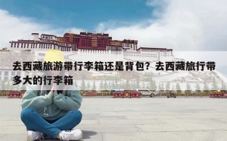去西藏旅游带行李箱还是背包？去西藏旅行带多大的行李箱