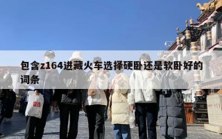 包含z164进藏火车选择硬卧还是软卧好的词条