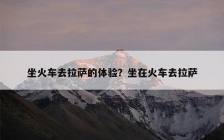 坐火车去拉萨的体验？坐在火车去拉萨